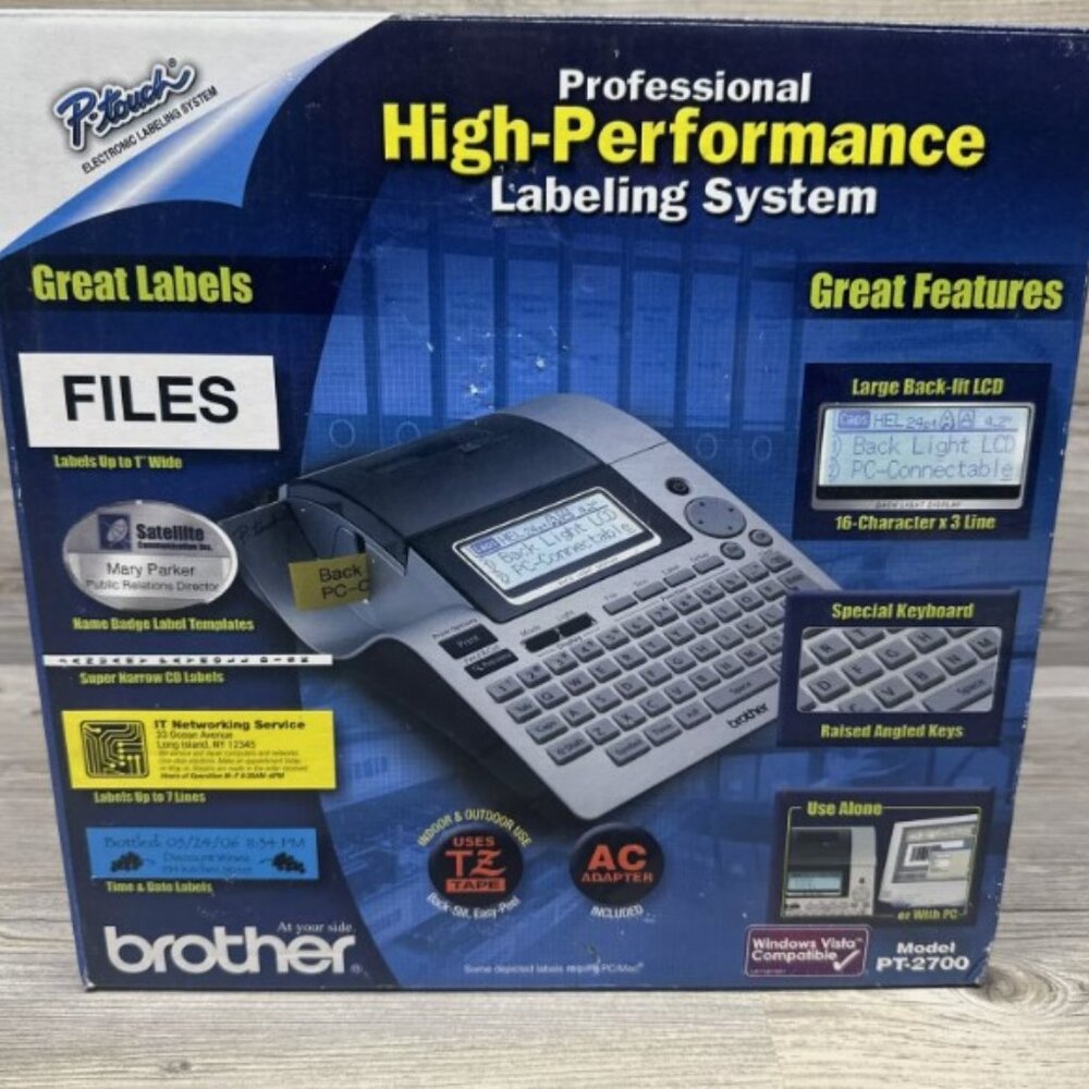 Brother P-Touch PT-2700 Thermal Printer with 2 extra packs